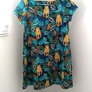 Girls tropical print dress